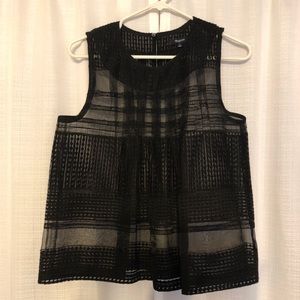 Madewell Sheer Embroidered A-Line Blouse